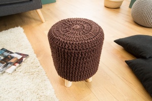 TABURET LEEDS MARO CAFENIU INCHIS 38680 DESIGN RETRO-SCANDINAV - Img 2