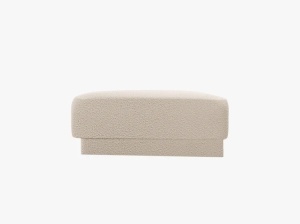 TABURET MILEY, BEJ, CU TAPITERIE DIN TEXTIL BOUCLE BALOO, MICADONI - Img 3