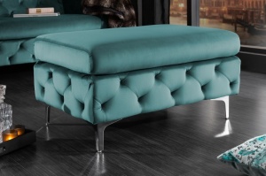 TABURET MODERN BAROCK 39610 AQUA STIL MODERN