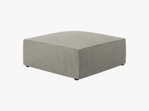 TABURET RUBY, GRI DESCHIS, CU TAPITERIE DIN CATIFEA REIATA, MICADONI