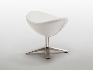TABURET/SCAUN PENTRU PICIOARE EGG, COD 594629, ALB, STIL MODERN, SCHULLER - Img 2