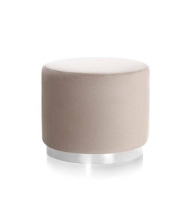 TABURET SISI, BEJ/CROM, DESIGN MODERN