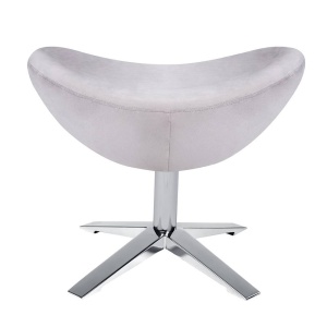 TABURET-SUPORT PENTRU PICIOARE GRI EGG SZEROKI VELVET37, STIL MODERN B2 - Img 2