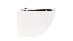 VAS DE TOALETA SUSPENDAT REA CARLO FLAT MINI, ALB, DIN CERAMICA, CALITATE SUPERIOARA - Img 3