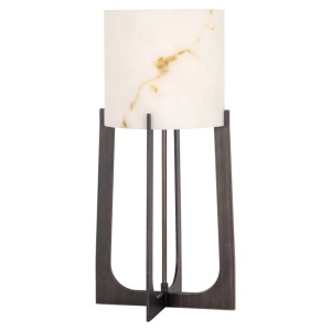 VEIOZA LOURA MICA BRONZ, LB-0190, CONFECTIONATA DIN METAL SI MARMURA ARTIFICIALA, STIL MODERN
