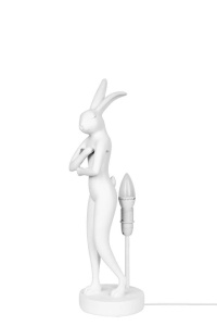 VEIOZA RABBIT ALB/ROZ, CONFECTIONATA DIN POLIRASINA SI METAL, STIL MODERN - Img 2
