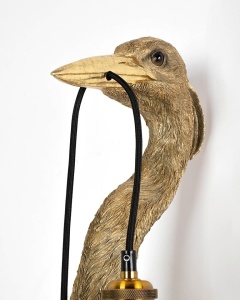 APLICA ANIMAL HERON, CONFECTIONATA DIN RASINA SI ALUMINIU, STIL MODERN - Img 3