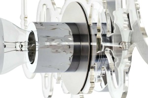 APLICA ICE 3D, CROM/TRANSPARENT, DIN METAL SI ACRIL, STIL MODERN - Img 3