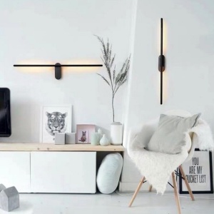 APLICA LED WALL LAMP APP583-1W, 12W, 92 cm, NEGRU, DIN METAL DE INALTA CALITATE, STIL MODERN, TU - Img 7