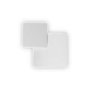 APLICA POUCHE AP SQUARE, ALB, DIN METAL, STIL MODERN