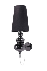 APLICA QUEEN 18, NEAGRA, DIN ALUMINIU SI PLASTIC, STIL MODERN, B2