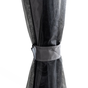 BALANSOAR DE GRADINA, ARTIM MEBLE, REALIZAT DIN TEXTIL IMPERMEABIL SI METAL, CULOARE NEAGRA/GRI, STIL MODERN - Img 7