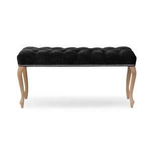 BANCUTA INGRID 120 CM, NEGRU/STEJAR, STIL CLASIC