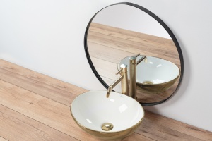 BATERIE REA GUSTO ONE, HIGH, AURIU, DESIGN MODERN, MONTAJ PE BLAT, CALITATE SUPERIOARA, REA