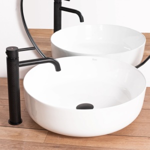 BATERIE REA GUSTO TWO, NEGRU, DESIGN MODERN, MONTAJ PE BLAT, CALITATE SUPERIOARA, REA - Img 5