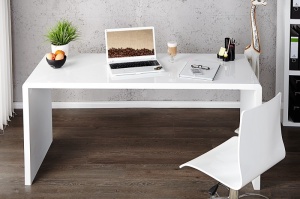 BIROU ALB 140CM, FAST TRADE, DIN MDF DE CALITATE, DESIGN MODERN, ARTIM GROUP