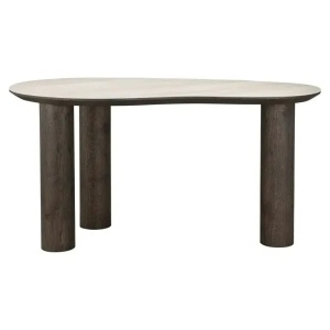 BIROU RITZ, 150 CM, BEJ/MARO, DIN MDF SI TRAVERTIN, RICHMOND INTERIORS