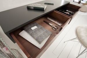 BIROU SCANDINAVIA, COD 38814, GRI STIL VINTAGE, CU BLAT DIN MDF - Img 4