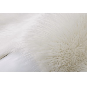 Blană artificială 60x90 cm, alb, EBONY TYP 1, 0000194129 - Img 4