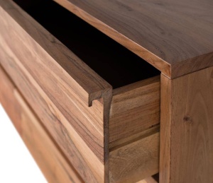 BUFET 150CM, NATURAL, LEMN MASIV DE ACACIA, PRODUS REALIZAT MANUAL GINER Y COLOMER - Img 3
