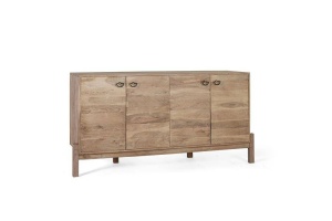 BUFET 180CM, NATURAL, LEMN MASIV DE ACACIA, PRODUS REALIZAT MANUAL GINER Y COLOMER - Img 2
