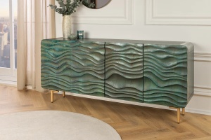 BUFET DE LIVING, WAVE 160CM, DIN LEMN DE MANGO TURCOAZ SI METAL, ARTIM GROUP SELECTION