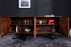 BUFET DEOSEBIT, MOUNTAIN SOUL 175CM, LEMN MASIV DE SALCAM SI FURNIR DE PIATRA, ARTIM GROUP SELECTION - Img 3