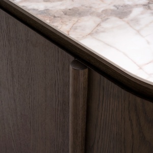 BUFET DINING LANGFORD, REALIZAT DIN METAL, LEMN, MDF SI CERAMICA, CULOARE MARO, DESIGN DEOSEBIT, RICHMOND INTERIORS - Img 3