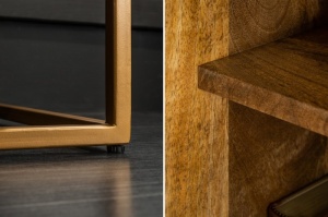 BUFET/DULAP LIVING 121CM, DIN LEMN MASIV DE MANGO, STIL VINTAGE INDUSTRIAL, ARTIM GROUP SELECTION - Img 5
