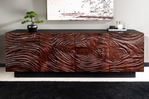BUFET LIVING 175CM, FLUID 3D, DIN LEMN MASIV DE SALCAM/NUC, ARTIM GROUP SELECTION
