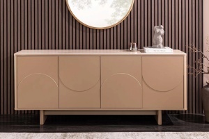 BUFET SAVOY 180CM, 3D, REALIZAT DIN MDF SI PLACA CERAMICA, CULOARE CREM, ARTIM GROUP SELECTION