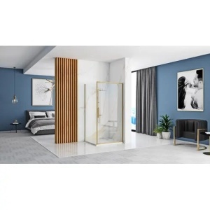 CABINA DE DUS RAPID SWING 90X90, AURIU PERIAT, CALITATE SUPERIOARA - Img 2