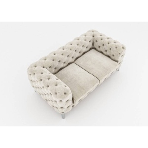 CANAPEA 2 LOCURI, CHESTERFIELD, DIN STOFA DE CALITATE, 185CM, CULOARE PERSONALIZATA - Img 2