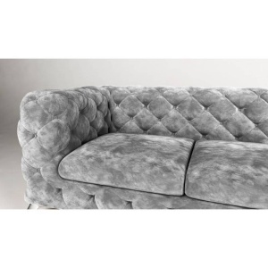 CANAPEA 3+C+1 LOCURI, CHESTERFIELD, CHELSEA, DIN STOFA DE CALITATE, 323CM, CULOARE PERSONALIZATA - Img 3