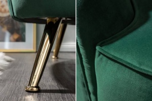 CANAPEA ARIELLE, 220CM, COD 40749, CATIFEA VERDE, DESIGN RETRO - Img 5