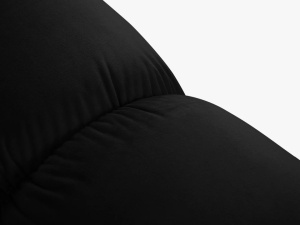 CANAPEA/COLTAR MODULAR BELLIS STANGA, 3 LOCURI, 282 CM, NEGRU 100, TAPITERIE DIN CATIFEA, DESIGN DEOSEBIT - Img 7