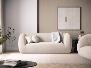CANAPEA ELEGANTA, ESSEN, CULOARE BEIGE, MATERIAL BOUCLE, ARTIM GROUP SELECTION