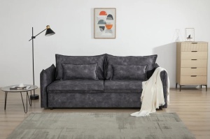 CANAPEA EXTENSIBILA 215CM, APARTMENT, 3 LOCURI, MATERIAL CATIFEA GRI, ARTIM GROUP SELECTION