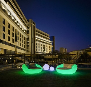 CANAPEA EXTERIOR ILUMINATA FORMENTERA SOLAR STIL MODERN B2