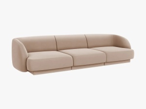 CANAPEA MILEY, 3 LOCURI, 259 CM, CAPPUCCINO 40, TAPITERIE DIN CATIFEA, DESIGN DEOSEBIT - Img 2