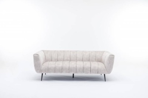 CANAPEA MODERNA, NOBLESSE 225CM, TEXTIL FIN, SAMPANIE/NEGRU, COD 43266, DESIGN EXCLUSIVIST