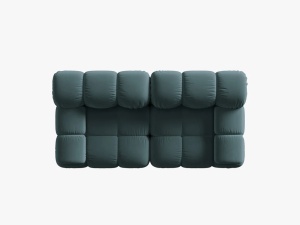 CANAPEA MODULARA BELLIS, 2 LOCURI, 188 CM, VERDE PETROL 87, TAPITERIE DIN CATIFEA, DESIGN DEOSEBIT - Img 4