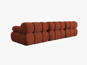 CANAPEA MODULARA BELLIS, 3 LOCURI, 282 CM, SCORTISOARA 44, TAPITERIE DIN CATIFEA 3D, DESIGN DEOSEBIT - Img 4