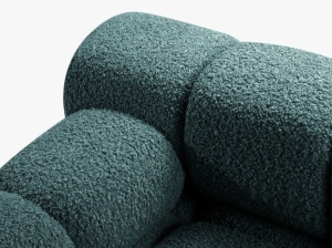 CANAPEA MODULARA BELLIS, PE STANGA, BENZINA, CU TAPITERIE DIN TEXTIL BOUCLE ROLF, MICADONI - Img 4