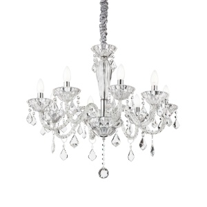 CANDELABRU TIEPOLO SP8, TRANSPARENT, DIN STICLA, STIL CLASIC