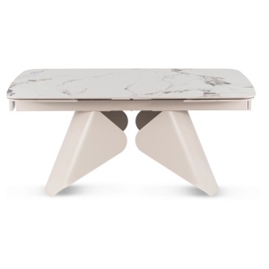 CEL MAI MIC PRET!!!MASA EXTENSIBILA 160-240CM, ARTIM MEBLE, REALIZATA DIN METAL SI CERAMICA, CULOARE MARMURA ALBA/CREM, STIL MODERN - Img 10