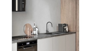 CHIUVETA BUCATARIE REA LUKE 90, CU BATERIE, NEGRU, DIN INOX, CALITATE SUPERIOARA - Img 6