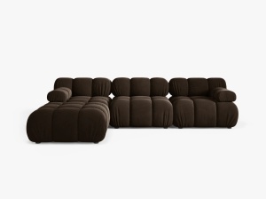 COLTAR BELLIS, CU 4 LOCURI, MARO INCHIS, CU TAPITERIE DIN CATIFEA BLUVEL, MICADONI