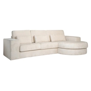 COLTAR DREAPTA FELIX ALB, 300 CM, CHENILLE BERGEN 900, FELIX-2,5AL+LCHRR.E338, CONFECTIONAT DIN 100% POLIESTER, LEMN SI SPUMA, RICHMOND INTERIOR
