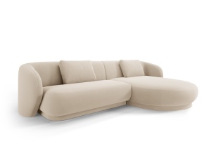 COLTAR ELEGANT 4 LOCURI, CAMDEN, BEIGE, DREAPTA, MATERIAL CATIFEA, ARTIM GROUP SELECTION